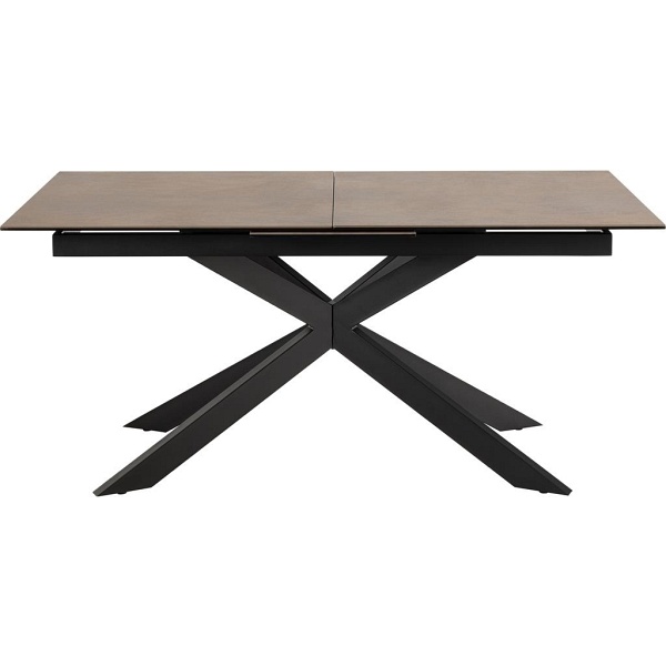 Stół Irwine 168/210cm brązowy/czarny - ACTONA